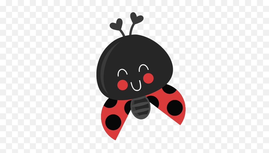 Download Hd Cute Ladybug Scrapbook Title Cutting Files Cuts - Cartoon Cute Ladybug Png,Ladybug Png