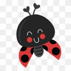 Download Hd Cute Ladybug Scrapbook Title Cutting Files Cuts - Cartoon Cute Ladybug Png,Ladybug Png