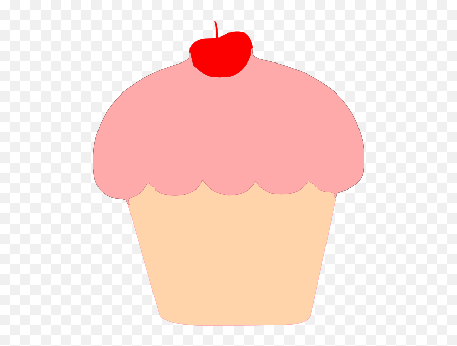 Cupcakes Clipart Png 1 Image - Cupcake Clipart Pink Clker,Cupcake Clipart Png