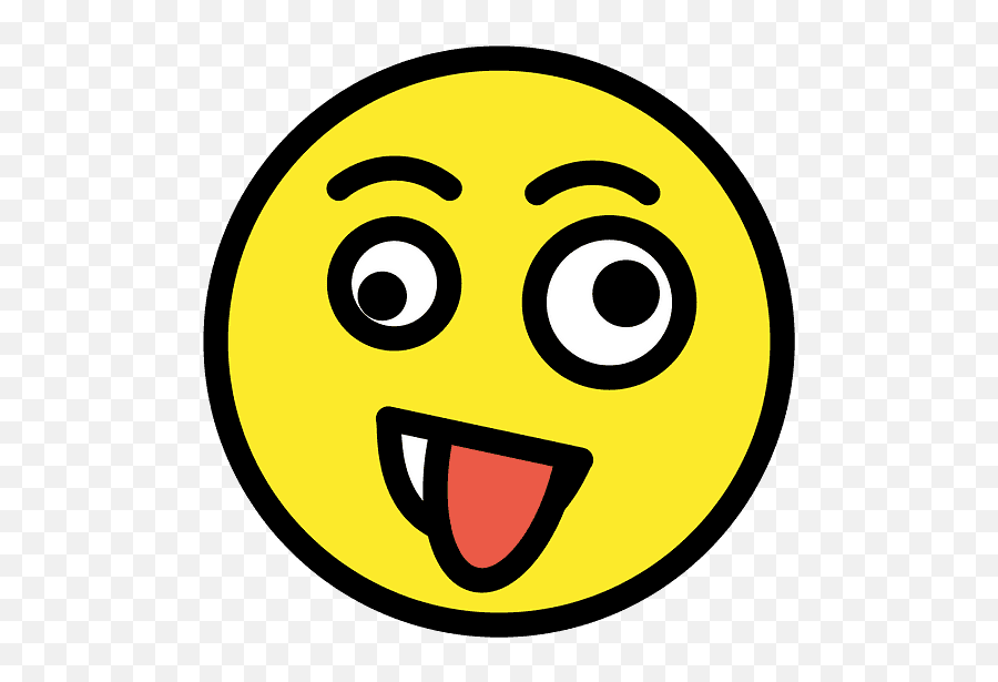 Zany Face Emoji Clipart - Emoji Loco Png,Money Face Emoji Png