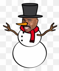 Steve Harveys Head - Clipart Transparent Background Snowman Png,Steve Harvey Png