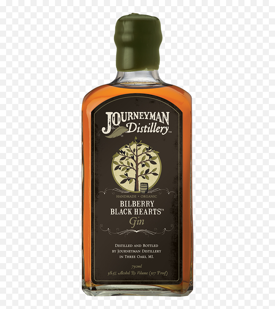 Journeyman Bilberry Black Hearts Barrel Aged Gin 90 Lp0021 - Journeyman Not A King Rye Whiskey Png,Black Hearts Png