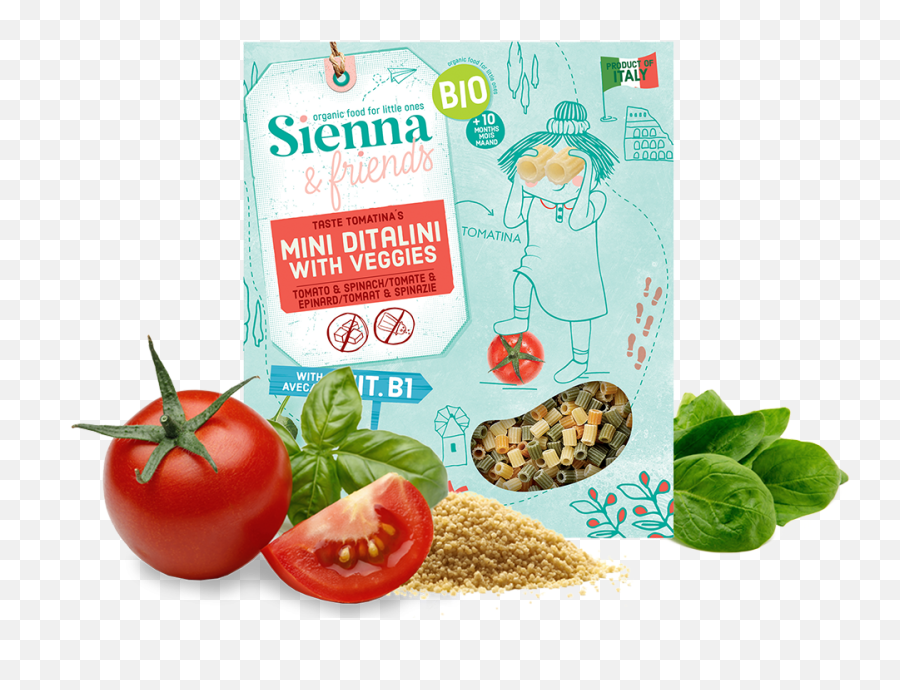 Sienna Friends Mini Ditalini With - Sienna Friends Png,Veggies Png