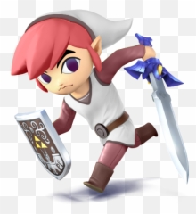 Download Super Smash Bros Wii U Toon Link - Full Size PNG Wind Waker Master Sword Prop