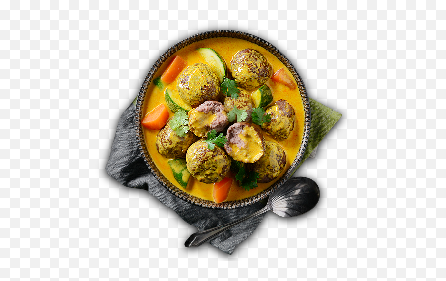 Yellow Curry Meatball Brussels Sprout Png,Curry Png free