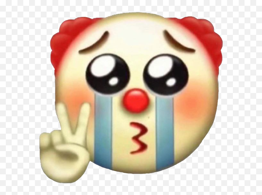Download Clown Sad Emoji Crying Cry Funny Meme - Clown Emoji Meme Png,Laughing Crying Emoji Transparent Background