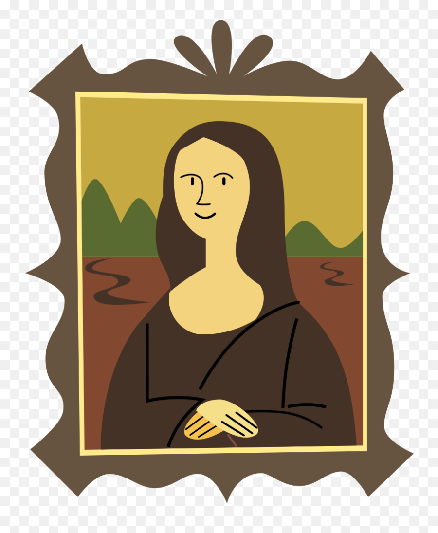 Stylized Mona Lisa - Mona Lisa Clipart Png,Lisa Png