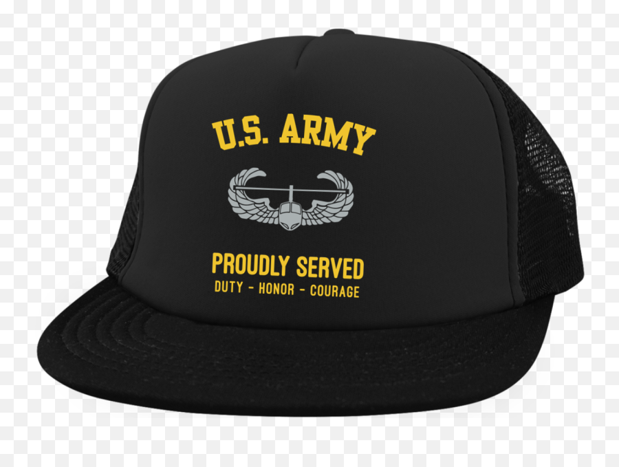 Us Army Air Assault Wings Badges District Trucker Hat With Snapback - Unisex Png,Army Hat Png