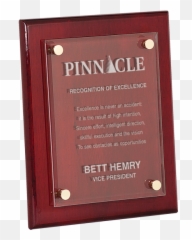 High Gloss Floating Acrylic Wood Plaque - Commemorative Plaque Png,Plaque Png