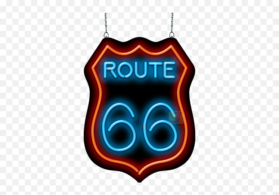 Route 66 Neon Sign - Neon Route 66 Png,Route 66 Logo
