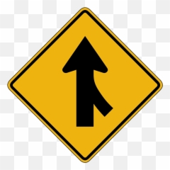 Signs - Merging Traffic png