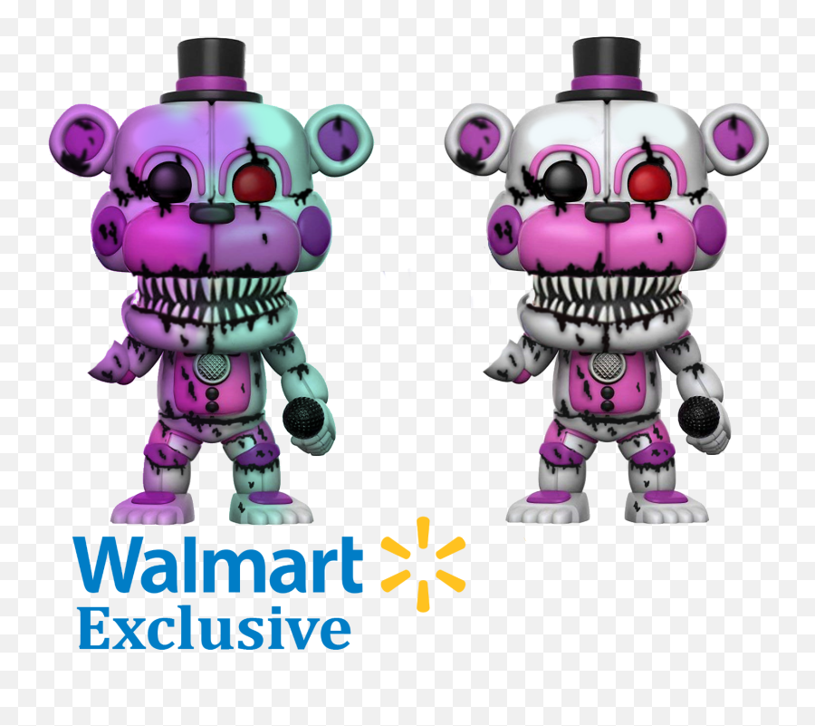 Download Hd Editnightmare - Funtime Freddy Funko Pop Figurine Pop Fnaf Funtime Freddy Png,Funtime Freddy Transparent