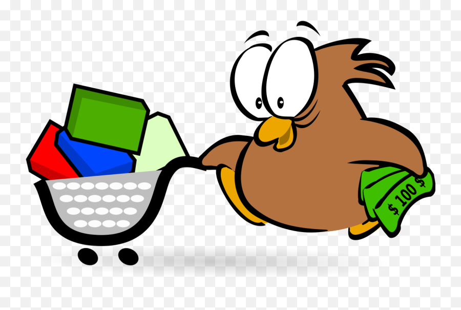Owl Shopping Transparent Cartoon - Jingfm Animal Cartoon Money Png,Owl Silhouette Png