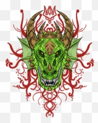 Mighty Green Dragon Head U2014 Weasyl - Illustration Png,Dragon Head Png