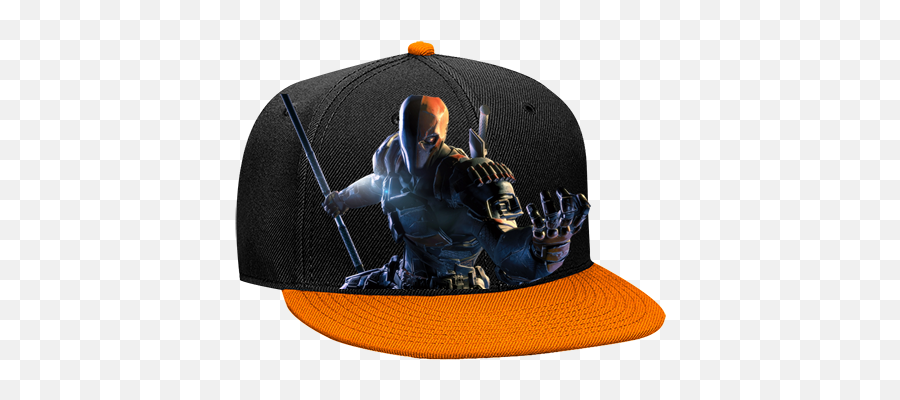 Deathstroke The Terminator Snapback Flat Bill Hat - Little Caesars Hat Png,Deathstroke Png