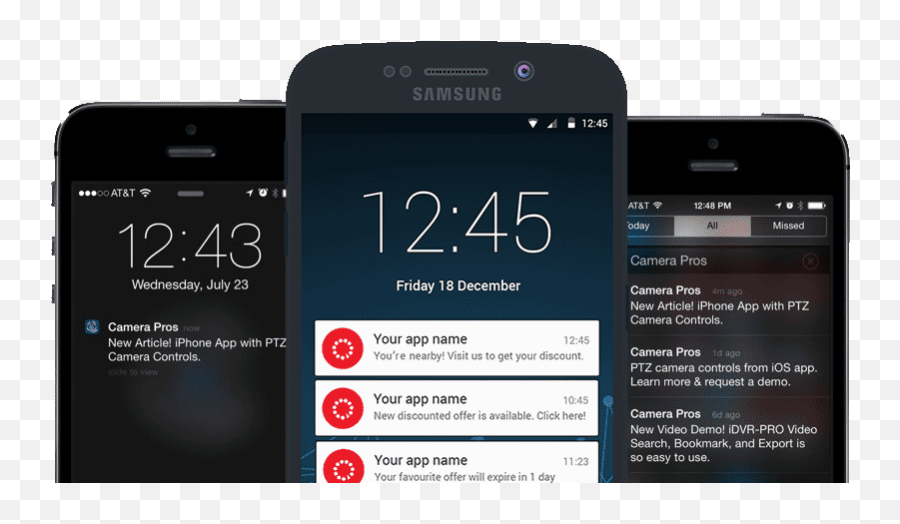 Mobile Push Notifications For Android - Mobile Push Notifications Png,Notification Icon Android Example