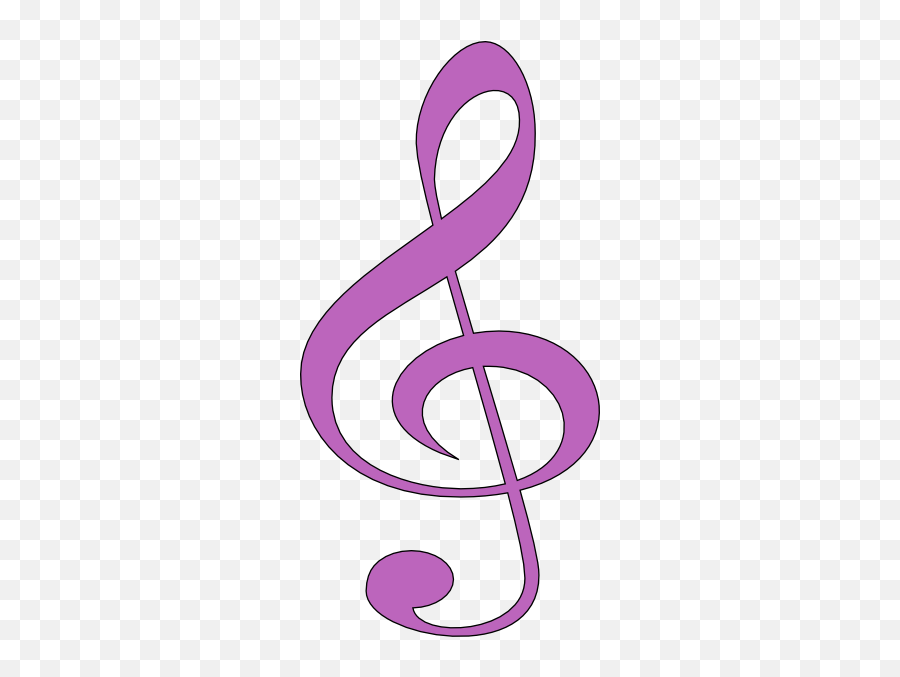 G Clef Symbol - Clipart Best Purple Treble Clef Png,Treble Icon