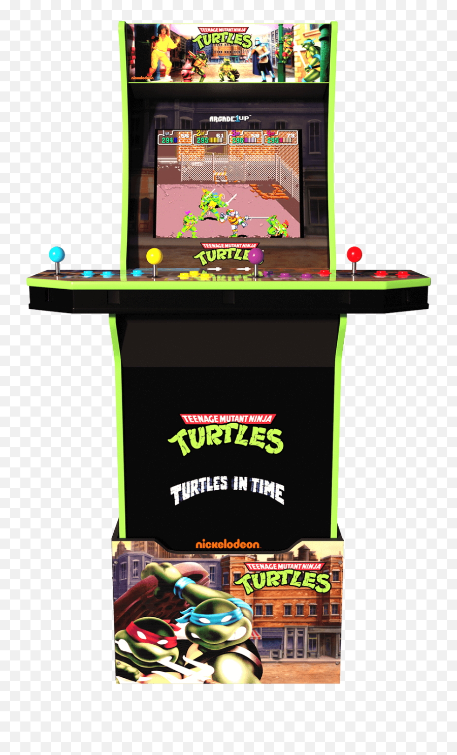 Teenage Mutant Ninja Turtles Arcade Cabinet - Arcade1up Teenage Mutant Ninja Turtles Arcade1up Png,Ninja Turtle Logo