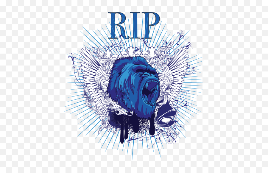 Rip Gorilla Totally Not Harambe By Tshirtsforpeople Inktale Png Transparent