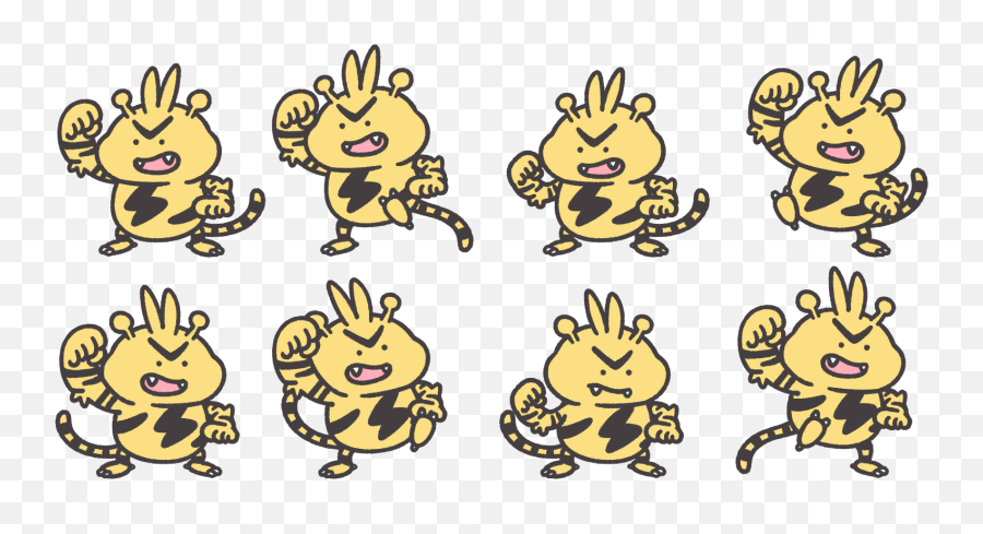 Mobile - Pokémon Smile 125 Electabuzz The Spriters Resource Happy Png,Alolan Raichu Icon