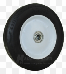 8 X 1 - 34 Flat Free Wheel with Ball Bearings u0026 138 Offset Hub 110 Lbs Capacity Rim png