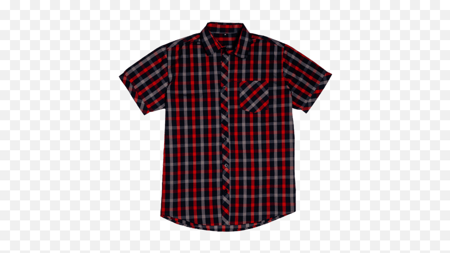 Red - Blue Plaid Short Sleeve Buttonup Dapper Boi Png,Icon Dress Up