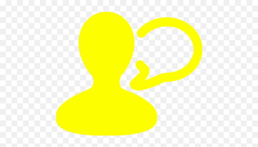 Yellow Talk Icon - Free Yellow User Icons Talk Icon Black And White Png,Contacts App Icon
