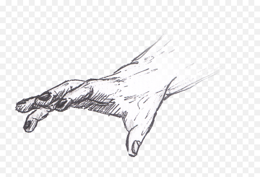 Hand Reaching Out Sketch - Hand Drawing Png,Hand Reaching Out Transparent