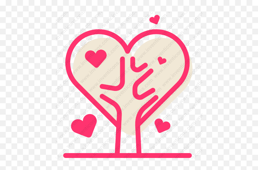 Download Heart Tree Vector Icon Inventicons - Girly Png,Heart Image Vector Icon