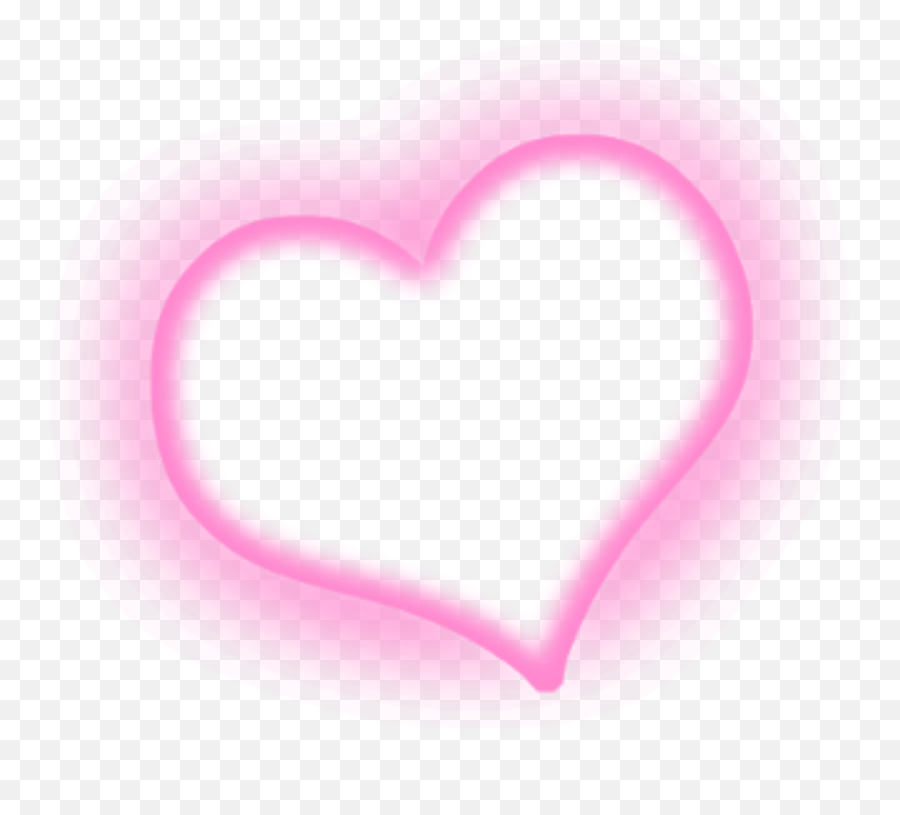 Download Ftestickers Heart Lighteffect Luminous Pink - Heart Pink Love Effect Png,Pink Heart Transparent Background