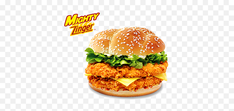 Kfc Burger Png Transparent Image Arts - Chicken Mega Zinger Burger,Kfc Png
