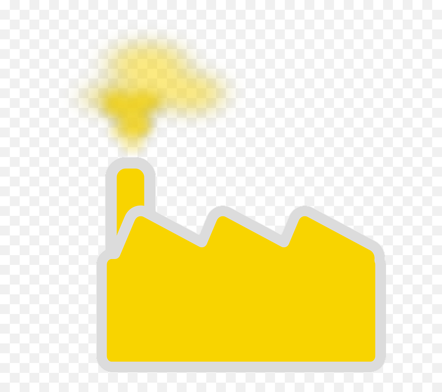 Building Factory Yellow - Graphic Design Png,Yellow Smoke Png