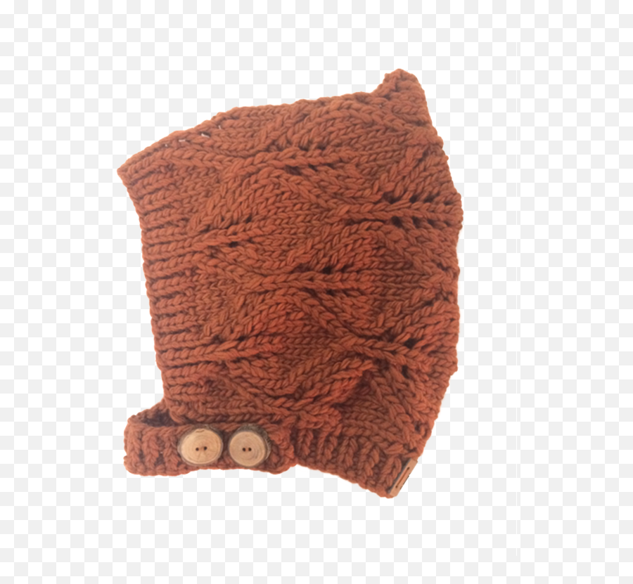 Nooks Hand Knit Merino Wool Bonnet - Rust Knitting Png,Rust Texture Png