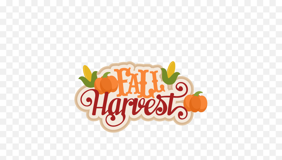 Fall Harvest Svg Scrapbook Title - Fall Harvest Clipart Png,Harvest Png