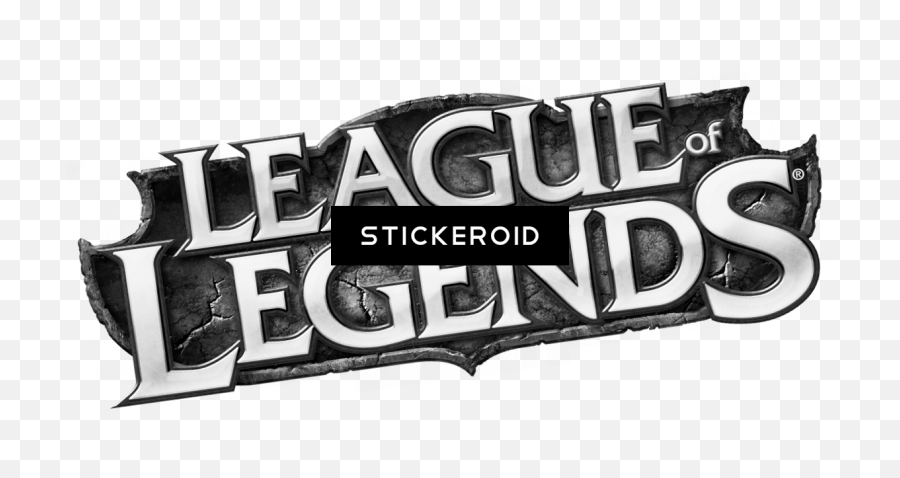 Download League Of Legends Logo - Monochrome Png,League Of Legends Logo Png