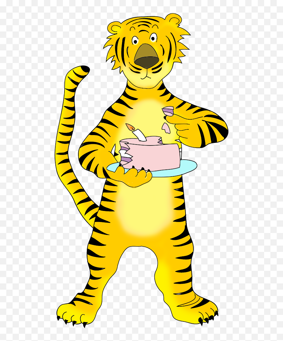 Tiger Clipart - Tiger Eating Clipart Png,Weird Face Png