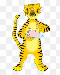 Tiger Clipart - Eating png