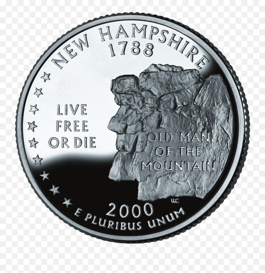 2000 Nh Proof - New Hampshire State Quarter Png,Money Roll Png