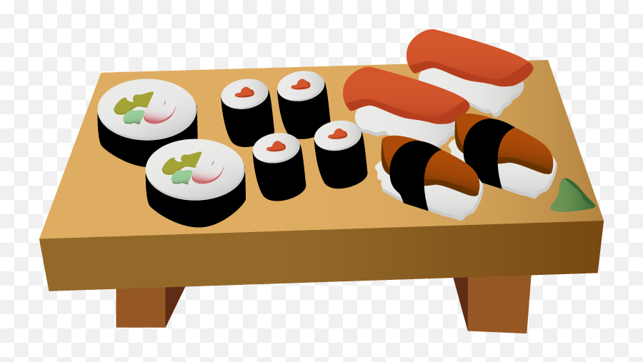 Hjfhs - Sushi Plate Cartoon Png Clipart Full Size Clipart Sushi Cartoon Png,Sushi Transparent Background