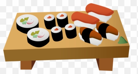 Hjfhs - Sushi Plate Cartoon Png Clipart Full Size Clipart Sushi Cartoon Png,Sushi Transparent Background