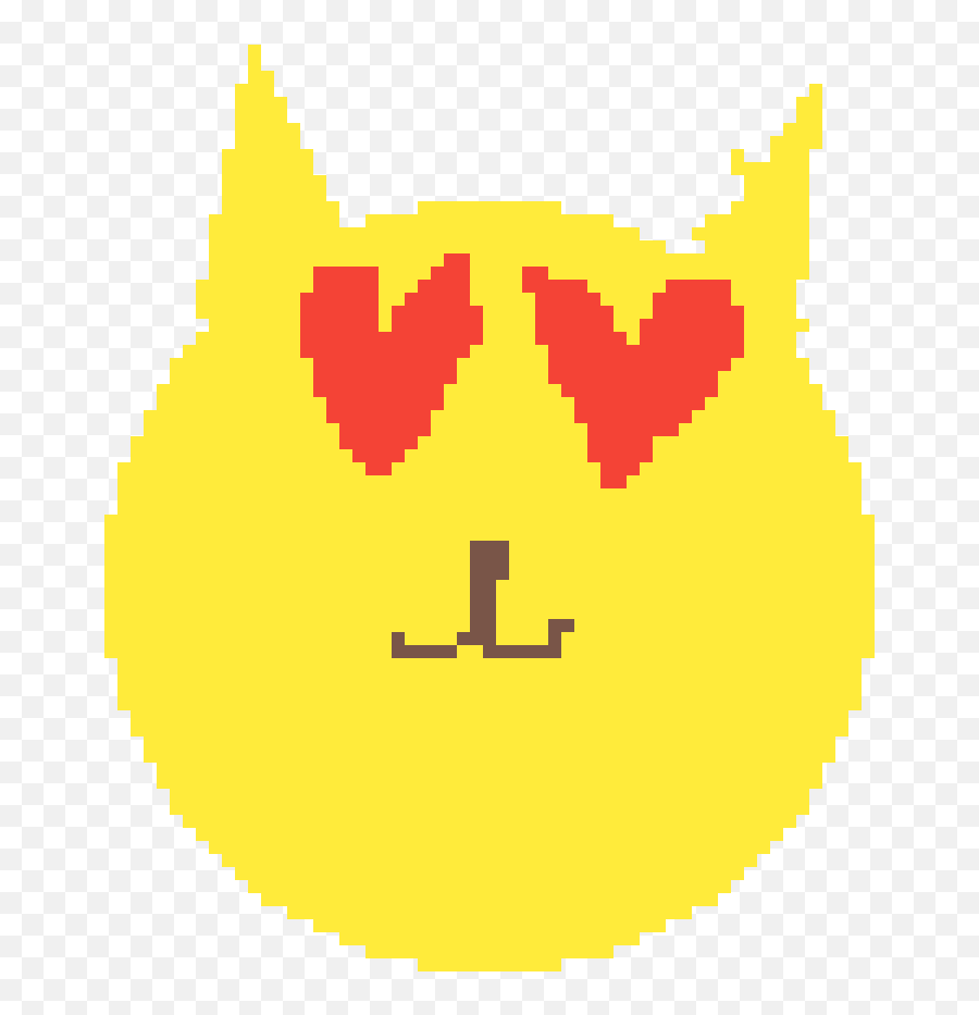 Pixilart - Cat With Heart Eyes By Anonymous Vibe Check Emoji Gif Png,Heart Eyes Transparent