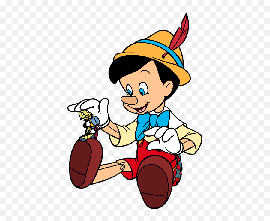 Jiminy Cricket Pinocchio Clipart - Disney Pinocchio And Jiminy Cricket Png,Jiminy Cricket Png