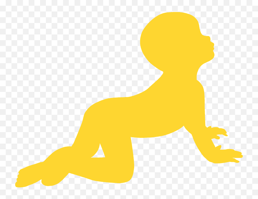Crawling Baby Silhouette - Illustration Png,Baby Silhouette Png