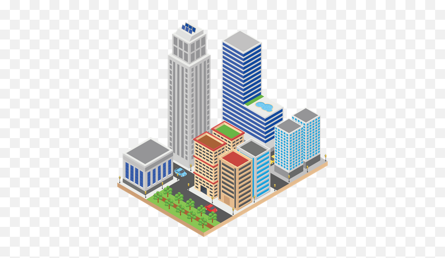 City Buildings Illustration - Commercial Building Png,City Buildings Png
