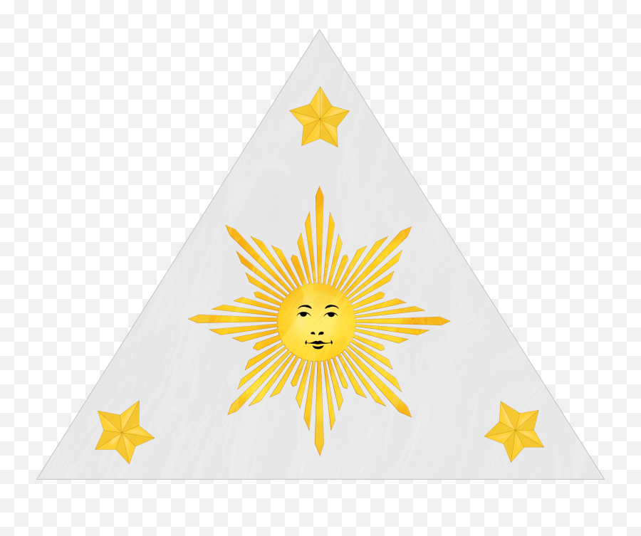 Masonic Sun Face With Black Outlines Revised - 1st Republic Png,1st Png