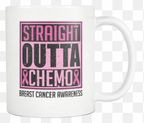 Download Straight Outta Chemo Breast Cancer Awareness Pink - Beer Stein png