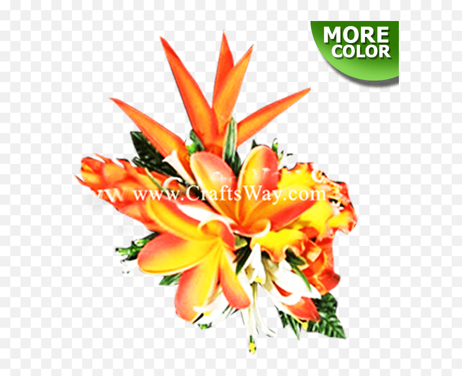 Tropical Flower Hair Clip - Orange Lily Png,Tropical Flower Png