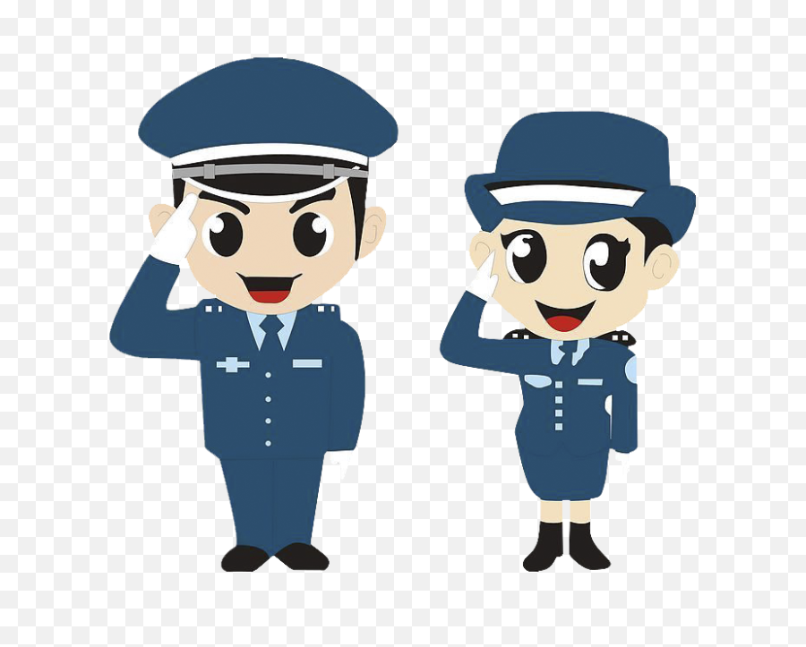 Download Policeman Clipart Salute - Cartoon Police Png,Policeman Png