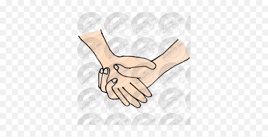 Hold Hands Picture For Classroom Therapy Use - Great Hold Sign Language Png,Holding Hands Png