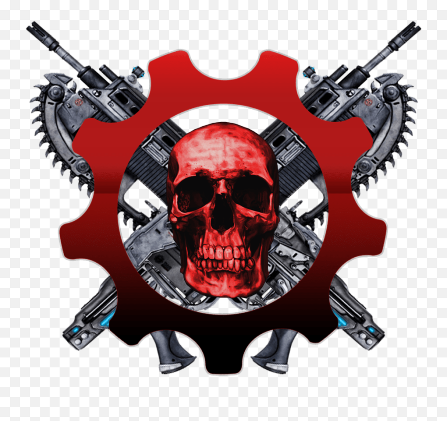 Gears Of War Skull Logo Transparent Png - Stickpng Gears Of War Stickers,Gear Transparent